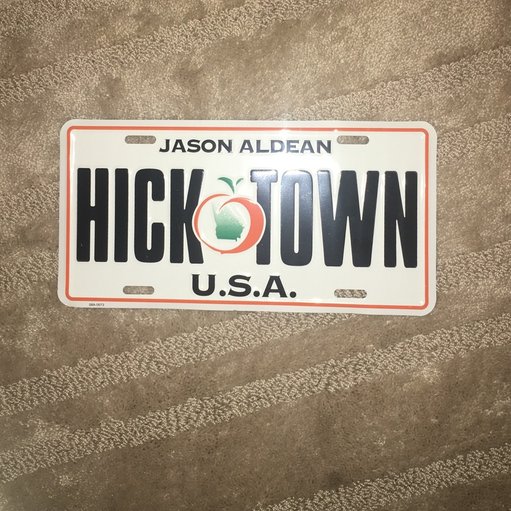 Jason Alden ‘Hick Town USA’ License Plate